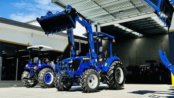 TRIDENT 75HP 4WD CANOPY TRACTOR WITH 4IN1 BUCKET (4,100KG GROSS WEIGHT & 1,000KG FRONT LOADER LIFTING CAPACITY) 5 YEARS LABOUR AND PARTS WARRANTY AUSTRALIA WIDE DELIVERY & SUPPORT image