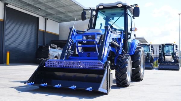 TRIDENT 45HP 4WD A/C CABIN TRACTOR WITH 4IN1 BUCKET (2,950KG GROSS WEIGHT & 700KG FRONT LOADER LIFTING CAPACITY) 5 YEARS LABOUR AND PARTS WARRANTY AUSTRALIA WIDE DELIVERY & SUPPORT image