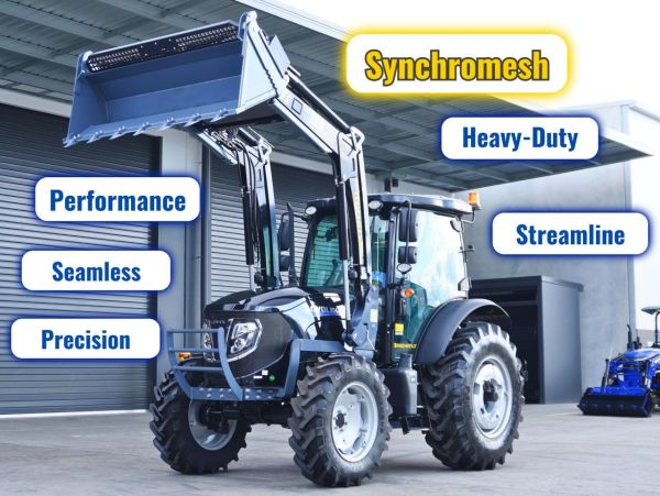 TRIDENT PLUS SYNCHROMESH MODEL 90HP 4WD A/C CABIN TRACTOR WITH 4IN1 BUCKET (SHUTTLE SHIFT & 1,200KG FRONT LOADER LIFTING CAPACITY) 5 YEARS LABOUR AND PARTS WARRANTY AUSTRALIA WIDE DELIVERY & SUPPORT image