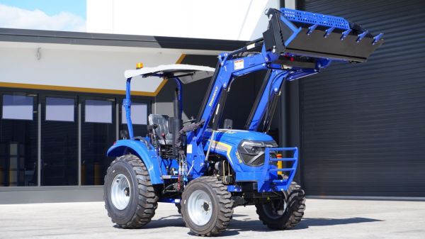 TRIDENT 35HP 4WD CANOPY TRACTOR WITH 4IN1 BUCKET (2,000KG GROSS WEIGHT & 450KG FRONT LOADER LIFTING CAPACITY) 5 YEARS LABOUR AND PARTS WARRANTY AUSTRALIA WIDE DELIVERY & SUPPORT image
