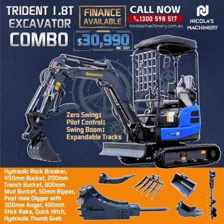 2025 NEW MODEL 1.8T EXCAVATOR COMBO DEAL image