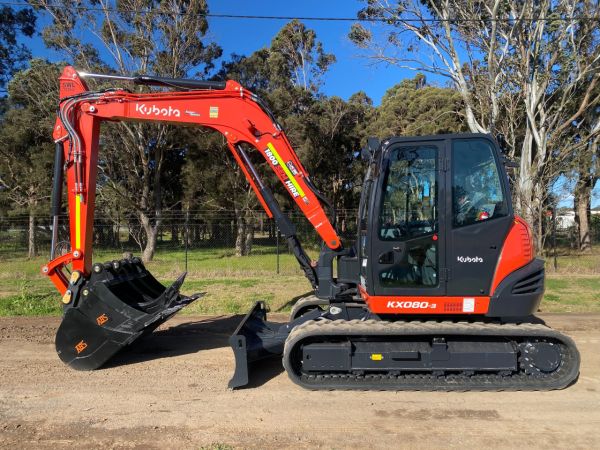 2023 Kubota KX080 Tracked-Excav -3S image