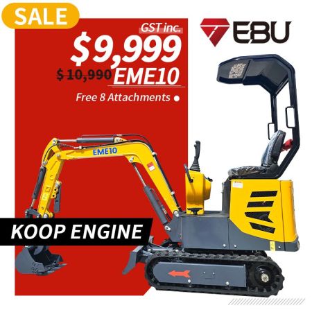Koop Engine EME10 Mini Excavator 8 Attachments image