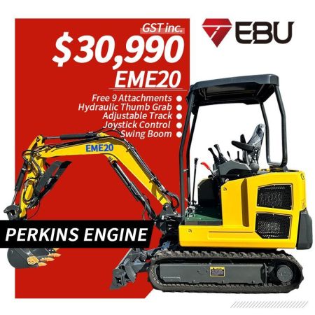 Perkins Engine EME20 Excavator Swing Boom, Adjustable Track image