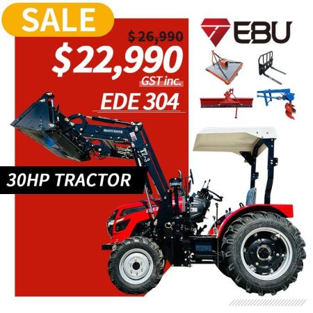 EDE304 TRACTOR WITH ATTACHMENTS image