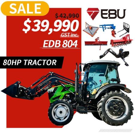 EDB 804 TRACTOR WITH ATTACHMENTS image