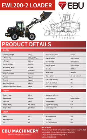 103HP EWL200-2 Wheel Loader image