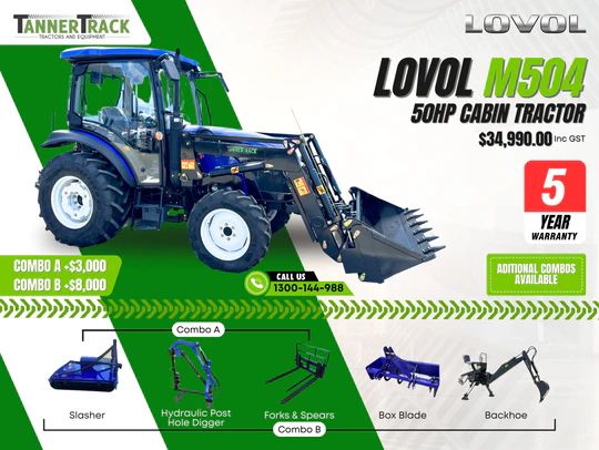 LOVOL M504 TB-1, 50hp Cabin Tractor image