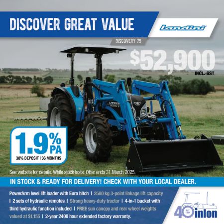 Landini Discovery 75 with Front end Loader image