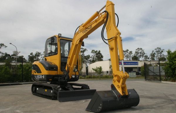 YC35-8 Yuchai 2018 Model Mini Excavator with A/C Cabin, GP Bucket & Warranty! image
