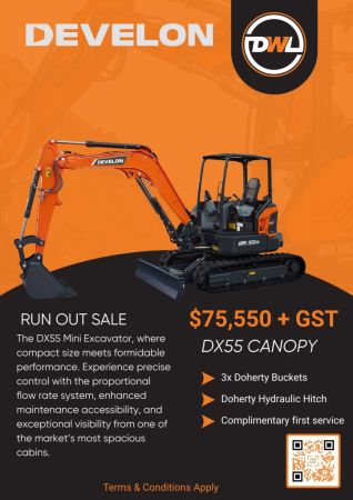 Develon DX55R Tracked-Excav -7 image