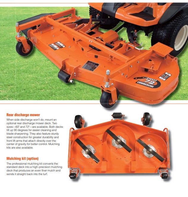Kubota 60 sales mulching kit