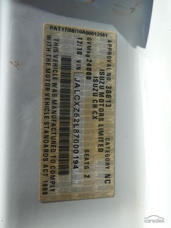 2010 ISUZU CXZ GIGA image