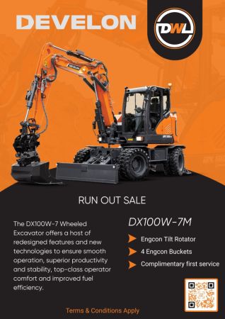 Doosan DX100W Wheeled-Excav image