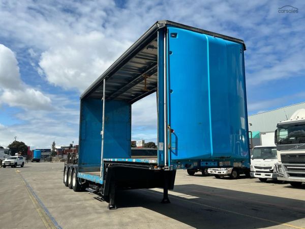2007 Maxitrans ST3 Tri Axle Drop Deck Curtainside A Trailer image