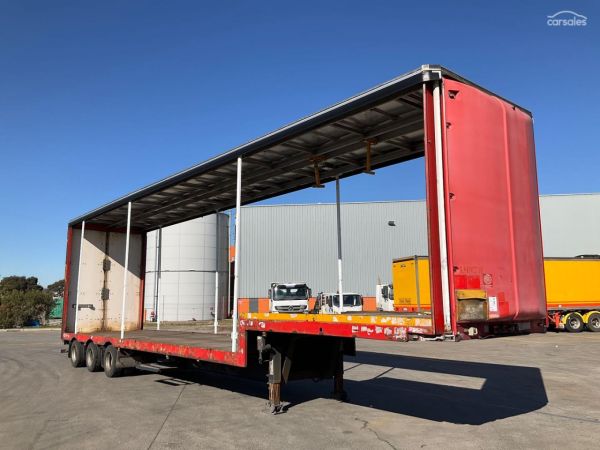 2007 Maxitrans ST3 Tri Axle Drop Deck Curtainside B Trailer image