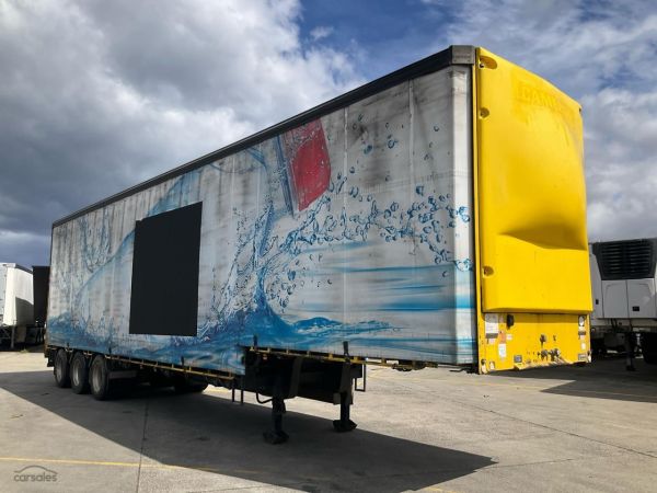 2007 Vawdrey VB S3 Tri Axle Drop Deck Curtainside B Trailer image