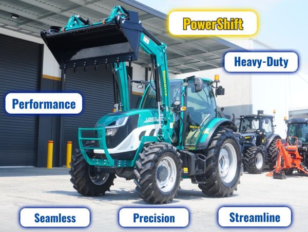 TRIDENT PLUS 120HP POWERSHIFT 4WD A/C CABIN TRACTOR WITH 4IN1 BUCKET (POWER SHUTTLE & 1,500KG FRONT LOADER LIFTING CAPACITY) 5 YEARS LABOUR AND PARTS WARRANTY AUSTRALIA WIDE DELIVERY & SUPPORT image