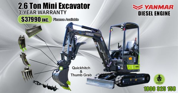 2025 Achilles A26S Mini Excavator image