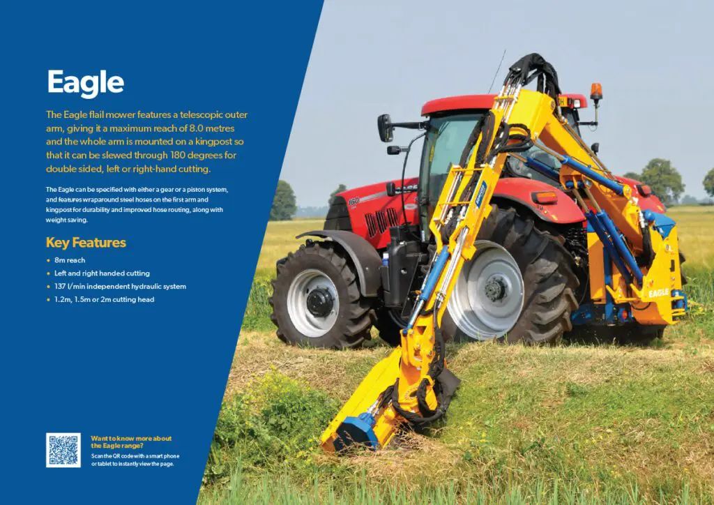 Bomford Eagle 8.0m Extra Heavy Duty Double Side Cut Reach Arm