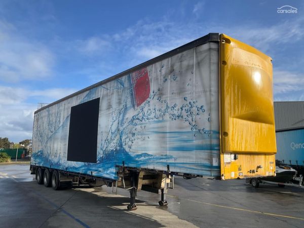 2009 Vawdrey VB S3 Tri Axle Drop Deck Curtainside B Trailer image