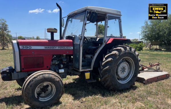 Massey Ferguson 390 2WD Tractor with Slasher, E.M.U.S MS1165 image