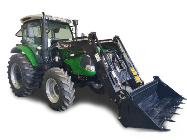 AgKing - 90HP Tractor A/C Cabin 4WD AK904C with FEL & 4in1 Bucket image