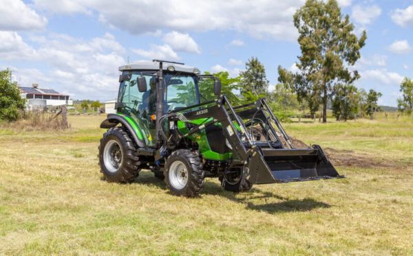 AgKing - 60HP Tractor A/C Cabin 4WD AK604 with FEL & 4in1 bucket and 5ft Slasher image