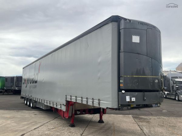 2019 Vawdrey VB-S3 Tri Axle Drop Deck Refrigerated Curtainside Trailer image