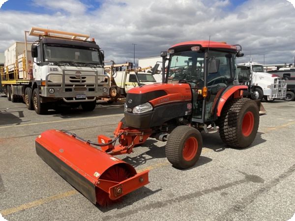 2024 Kubota L5740 Tractor with hydraulic sweeper image
