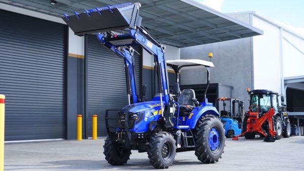 TRIDENT SEASONAL SAVINGS 45HP 4WD CANOPY TRACTOR WITH 4IN1 BUCKET (2,830KG GROSS WEIGHT & 600KG FRONT LOADER LIFTING CAPACITY) 5 YEARS LABOUR AND PARTS WARRANTY AUSTRALIA WIDE DELIVERY & SUPPORT image